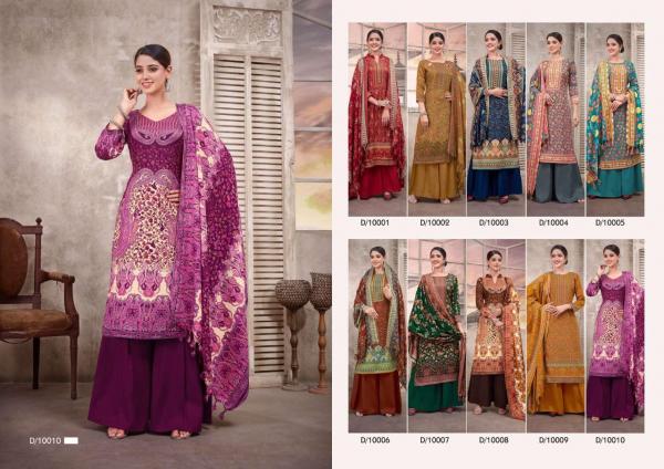 Jaimau Faiza Pashmina Designer Dress Material